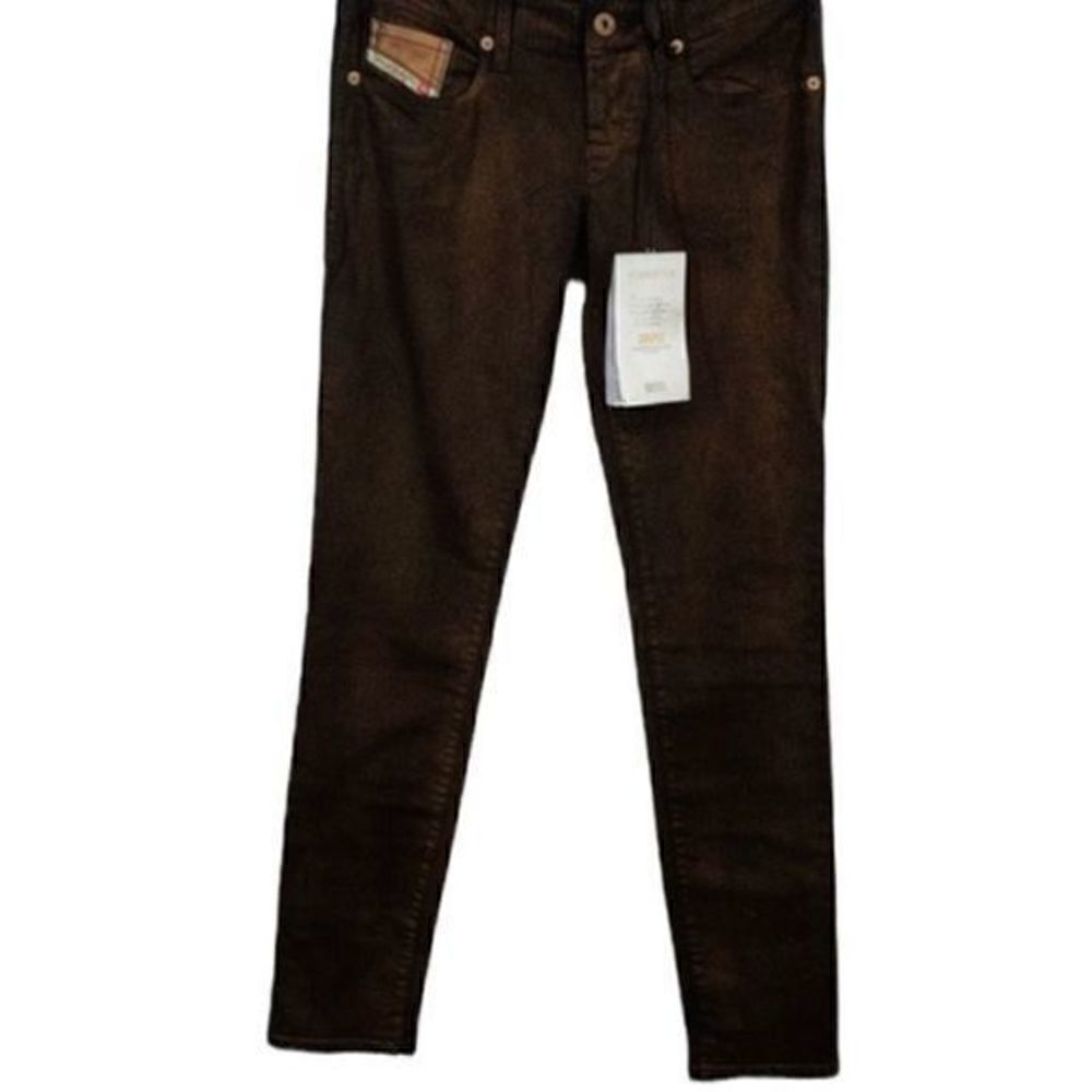 Diesel Grupee Super Slim Skinny Jeans Bronze 26x32 - Picture 2 of 8